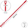 100 pcs 7,5 x 500 mm cable tie lightning tie red