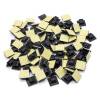 100 pcs 18,5 x 18,5 mm cable holder clamp for 5mm cable black