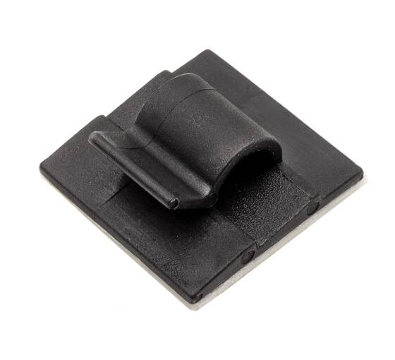 100 pcs 26 x 26 mm cable holder clamp for 8mm cable black