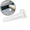 100 pcs 8,1 x 38,1mm cable tie mounting dowel white (type A)