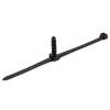 100 pcs 8.1 x 38.1 mm cable tie mounting dowel black (type B)