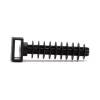 100 pcs 10,6 x 43mm cable tie mounting dowel black (type A)