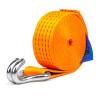 Tension belts webbing 5000 kg with hooks 1.5 m to 49.5 m