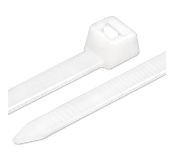 100 pcs 4,8 x 250 mm cable ties white