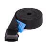 Tension belts black with clamp lock family Bonny 250 kg 0.5 m to 10 m