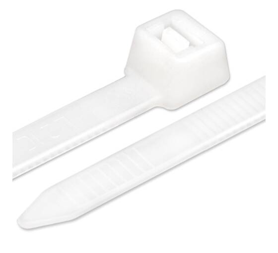 100 pcs 7,6 x 200 mm cable ties white